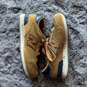 New Balance Kids Brown and Navy Sneakers